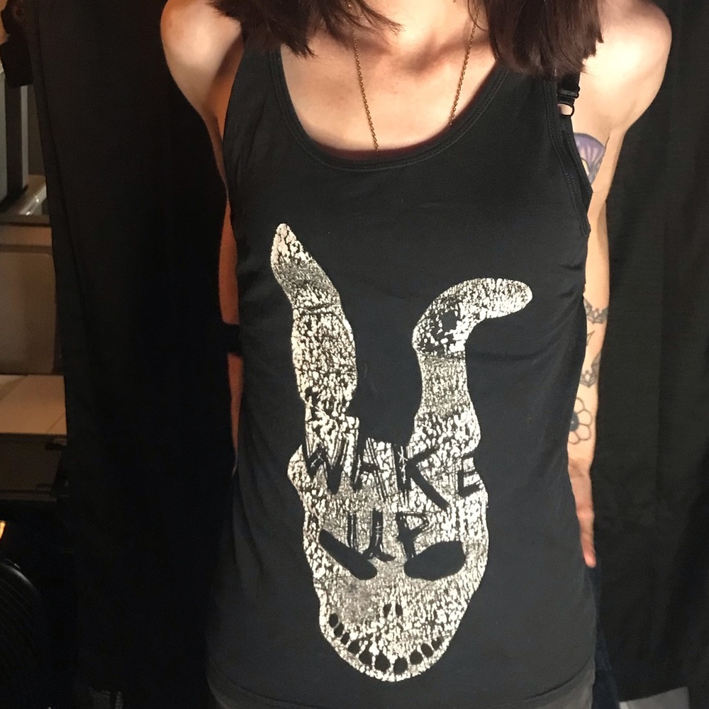 Wake Up Donnie Darko Tank Top Small